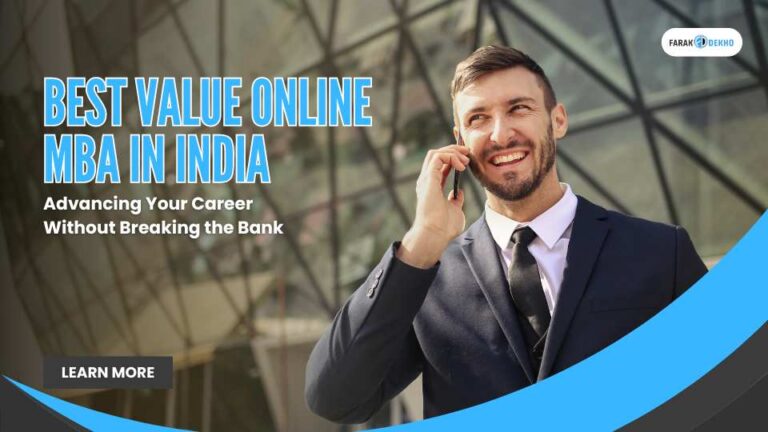 Best Value Online MBA In India | Top Programs In 2024